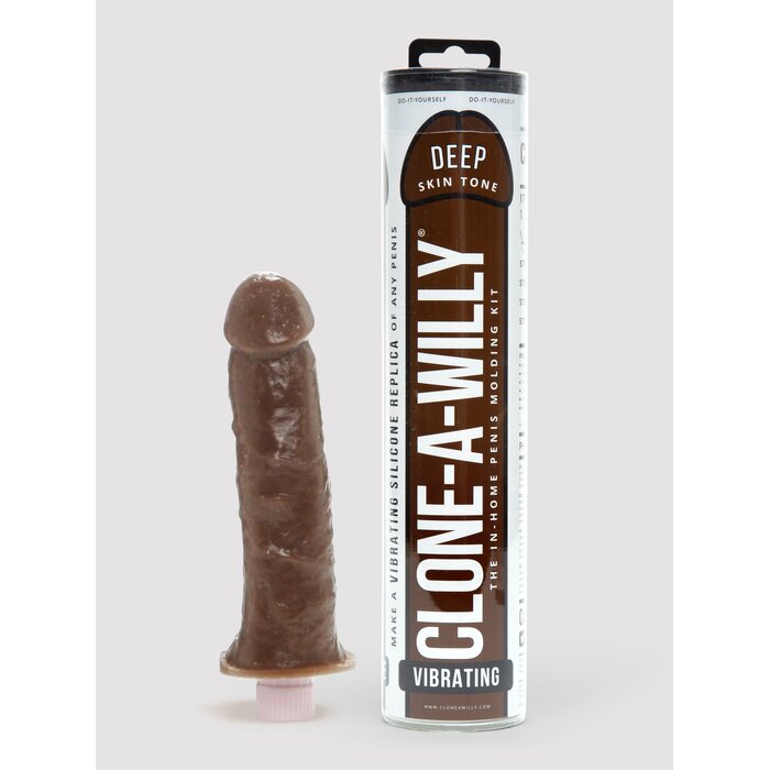 Clone-A-Willy Vibrator Moulding Kit Dark Skin Tone - Flesh Brown