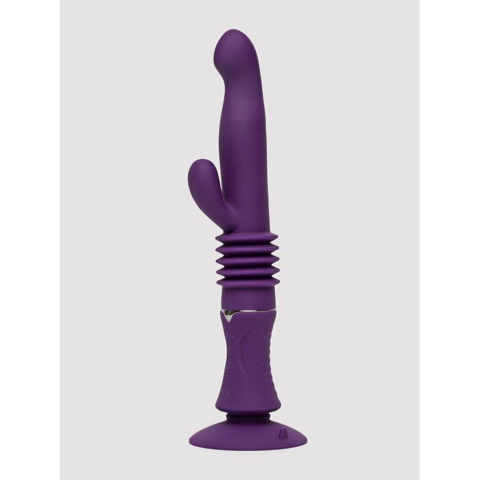 Playboy Hoppy Ending Thrusting Hands Free Rabbit Vibrator - Purple
