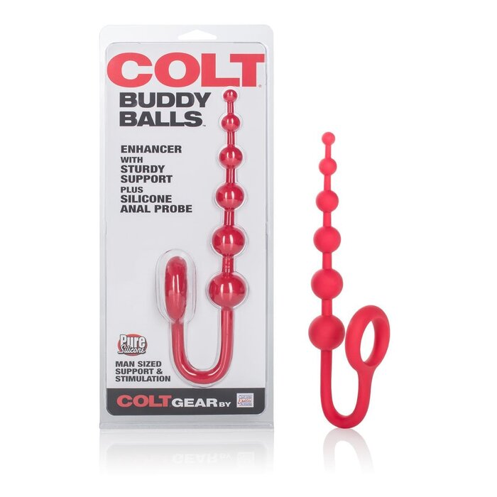 COLT Buddy Anal Balls: Graduated Silicone Beads with Enhancer Ring