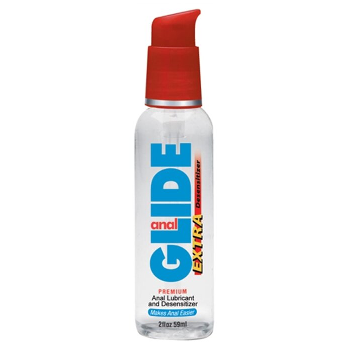 Anal Glide Extra Densensitizing Lubricant - 2 oz.