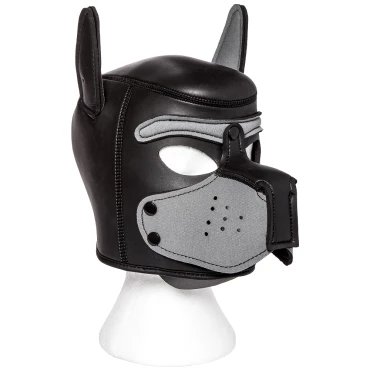 Lap Dog Black & Grey Neoprene Puppy Hood