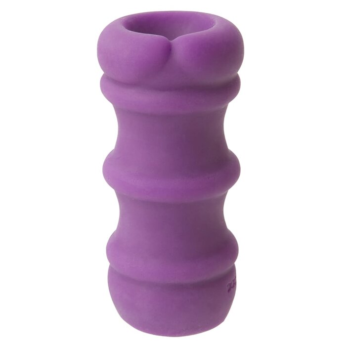 Mood Pleaser Thick Ribbed Stroker - Purple