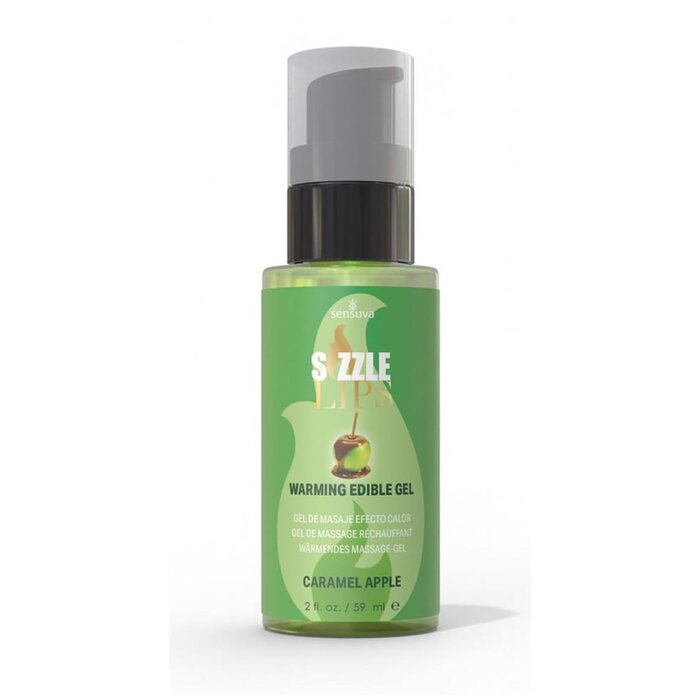 Sizzle Lips Edible Warming Gel - Caramel Apple - 2 oz.