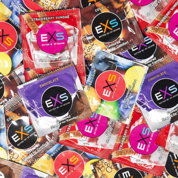 EXS Mixed Flavoured Condoms (144 Pack)