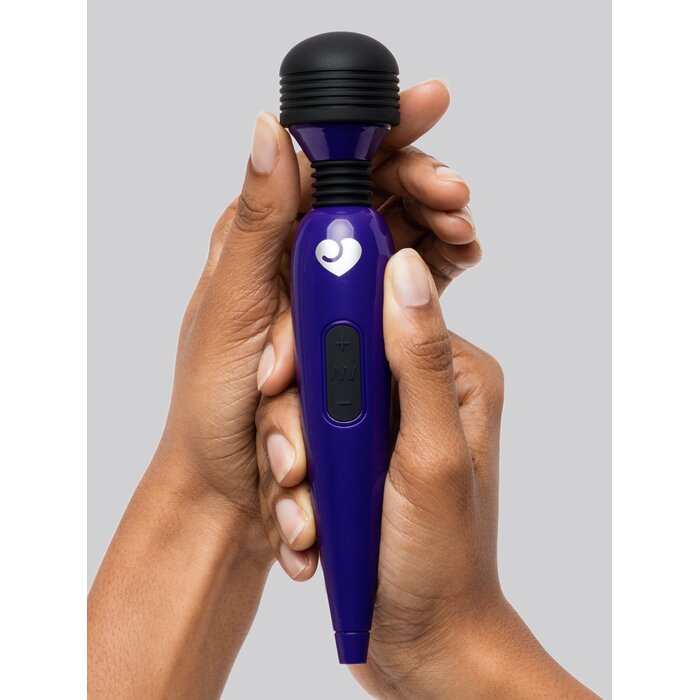 Lovehoney Deluxe Rechargeable Mini Massage Wand Vibrator - Blue