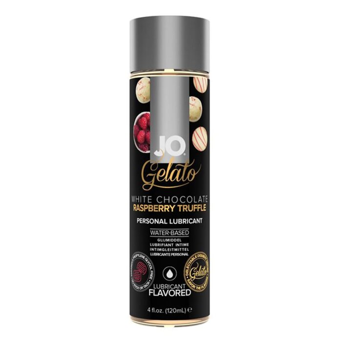 JO Gelato Water-Based Flavored Lubricant - White Chocolate Raspberry Truffle - 4 oz.