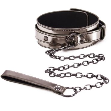 Silver Service Gunmetal Collar & Leash