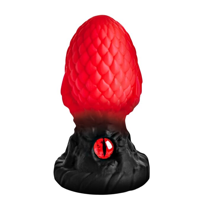 Eye of the Dragon Silicone Butt Plug - Red