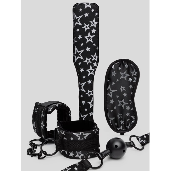 Bondage Boutique Stars Bedroom Bondage Kit (4 Piece) - Black