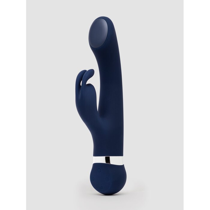 Lovehoney Glow Bunny Rechargeable Warming and Cooling Rabbit Vibrator - Navy