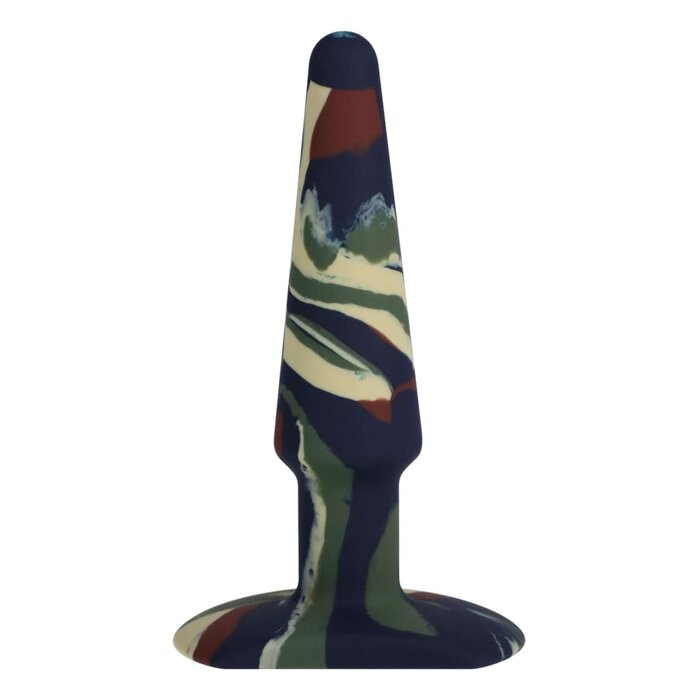 A-Play - Groovy - Silicone Anal Plug - 5" - Camouflage