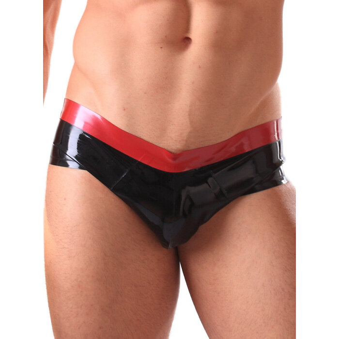 Latex Rubber Contrast Pants