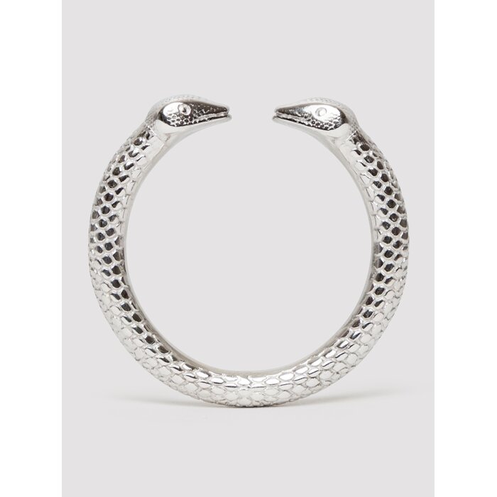 Stainless Steel Serpent Penis Glans Ring - Silver