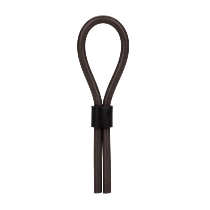 Silicone Stud Lasso Cock Ring - Black