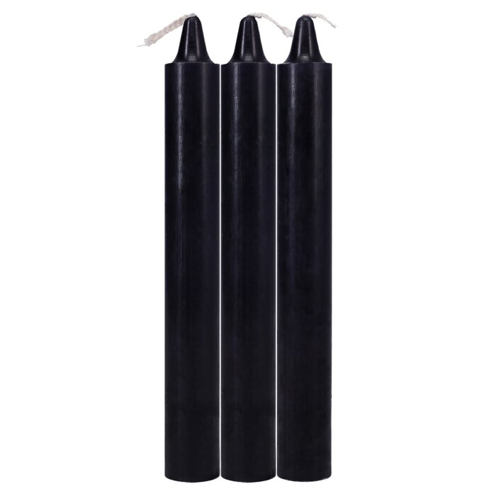 Japanese Drip Candles - 3 Pack - Black