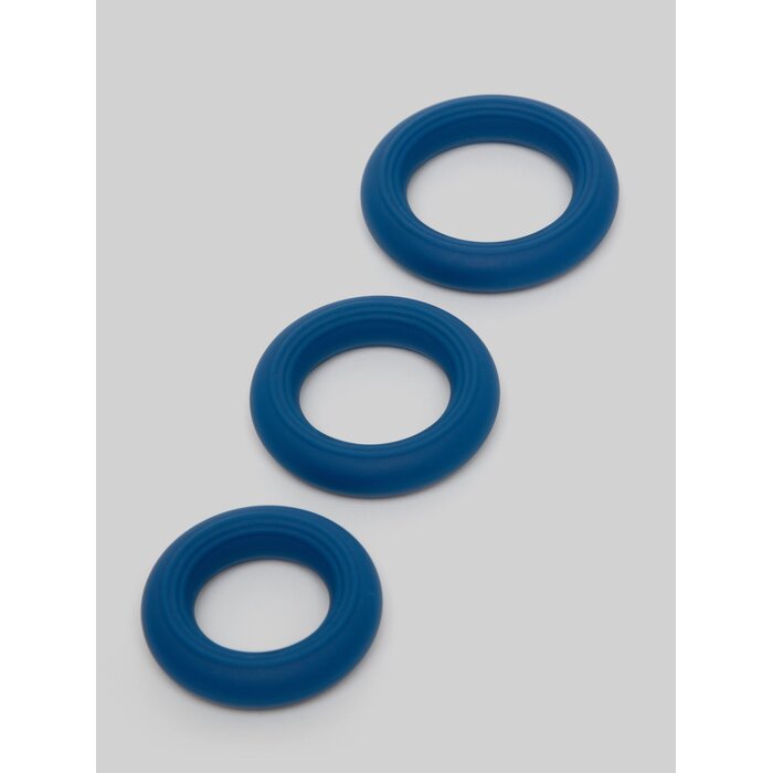 Lovehoney Ignite Silicone Love Ring Set (3 Piece) - Blue