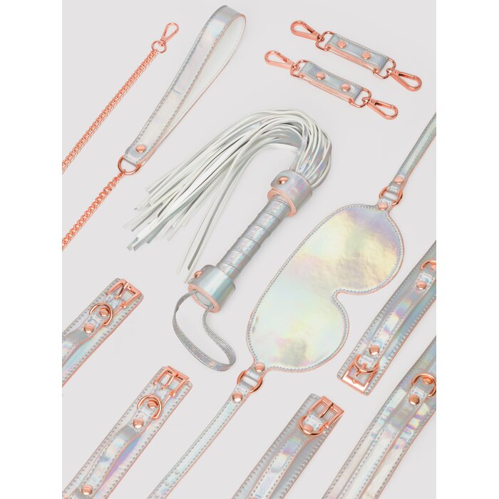Cosmo Bondage Holographic Restraints Kit (6 Piece) - Silver