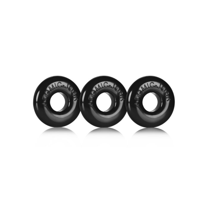 Ringer Cockring 3 Pack - Small - Black