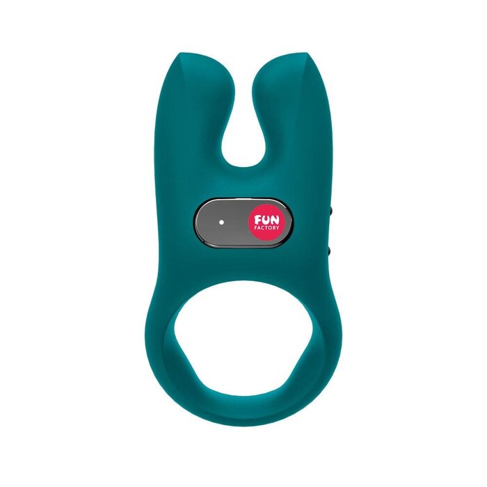 Fun Factory NOS Vibrating Cock Ring: Deep Sea Blue
