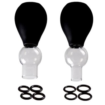 Perk Up Glass O-Ring Nipple Sucker Set