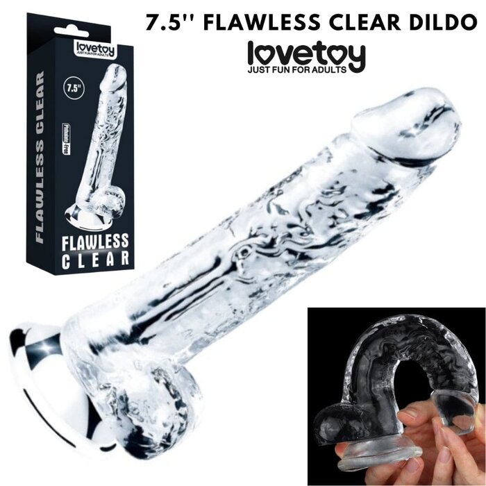 Lovetoy 7.5'' Flawless Clear Dildo