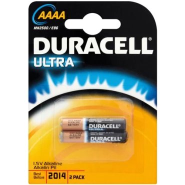 Duracell AAAA MN2500 Batteries- 2 pack
