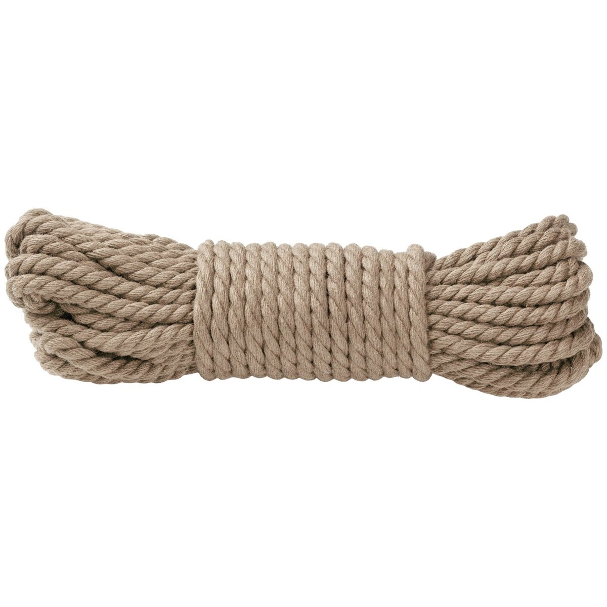 Doc Johnson Merci Bind & Tie 6mm Hemp Bondage Rope 30 ft - Nude