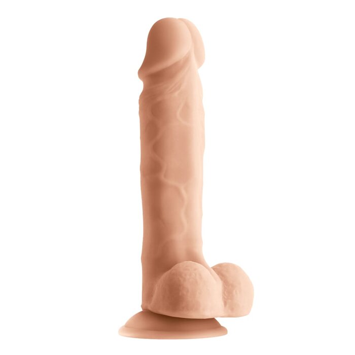 Lion's Den Intimate Pleasures John Dual Density 7" Dildo - Caramel
