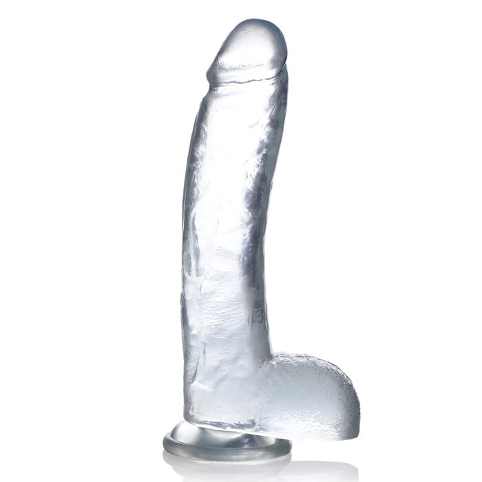 Jock C-Thru - 10.5" Clear Dong with Balls
