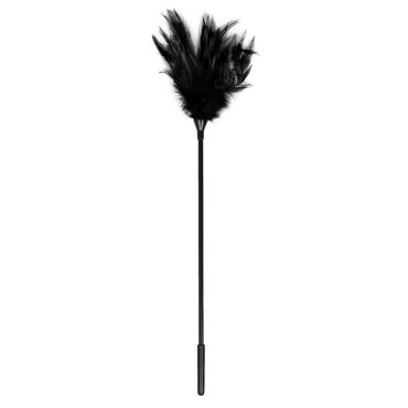 Raven Black Feather Tickler & Teaser - 17 Inch