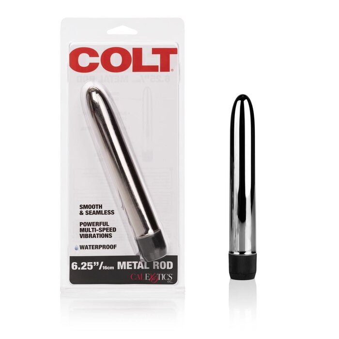 COLT 6.25" Metal Rod: Sleek Multi-Speed Metallic Vibrator for Ultimate Pleasure