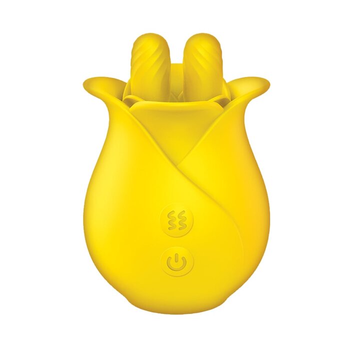 Clit-Tastic Tulip Finger Massager - Yellow