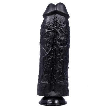 The Stunt Double Monster Black Dildo - 12 Inch