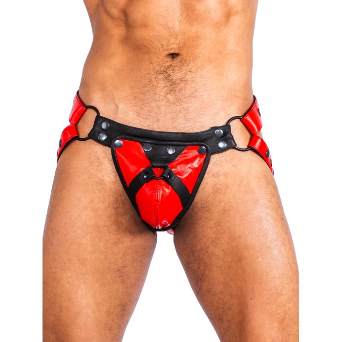 Bulldog Jockstrap Black/Red - One Size