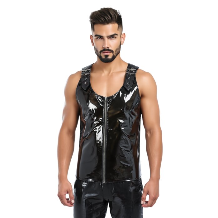 Men's PVC Revolution Shoulder Buckled Vest