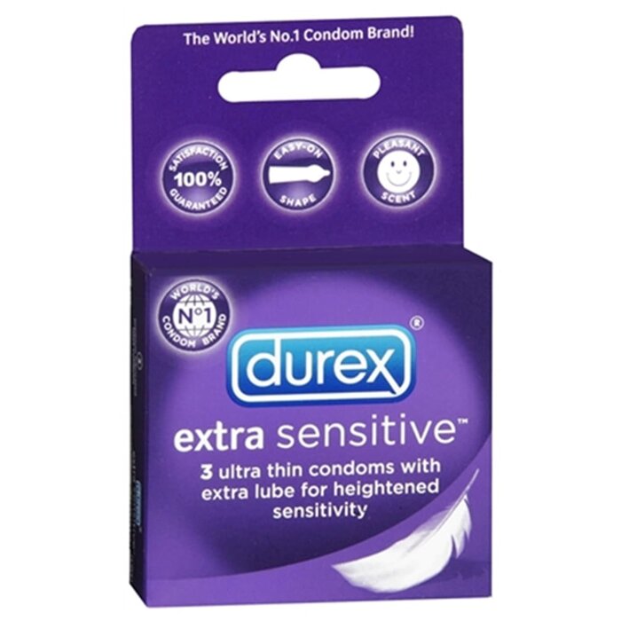 Durex Extra Sensitive Condoms - 3 Pack