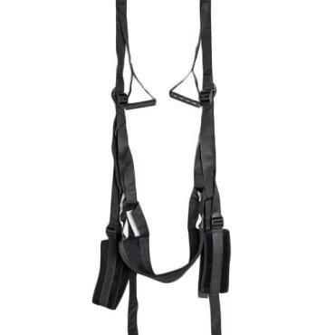 Midnight Orbit - Black Soft Plush Over The Door Sex Swing