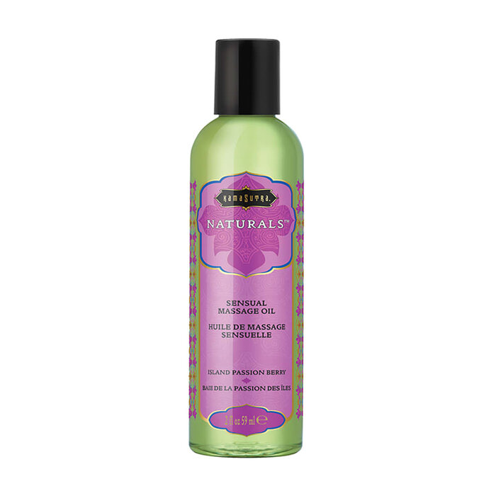 Naturals Sensual Massage Oil - Island Passion Berry - 2 oz.