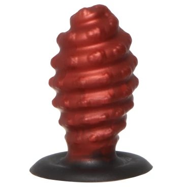 Celestial Kiss Red & Black Alien Butt Plug - 5 Inch