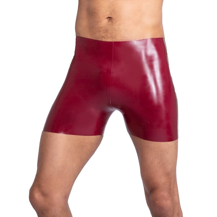 Latex Boxer Shorts In Plum