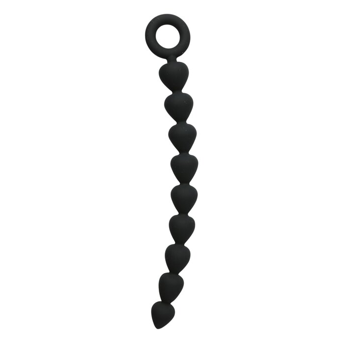 Black Silicone Anal Beads