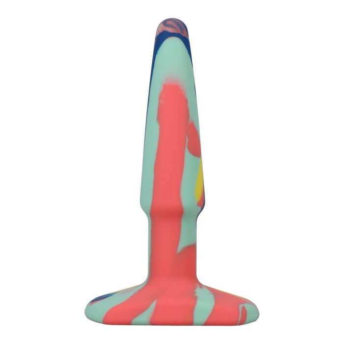 A-Play - Groovy - Silicone Anal Plug - 4" - Sunrise