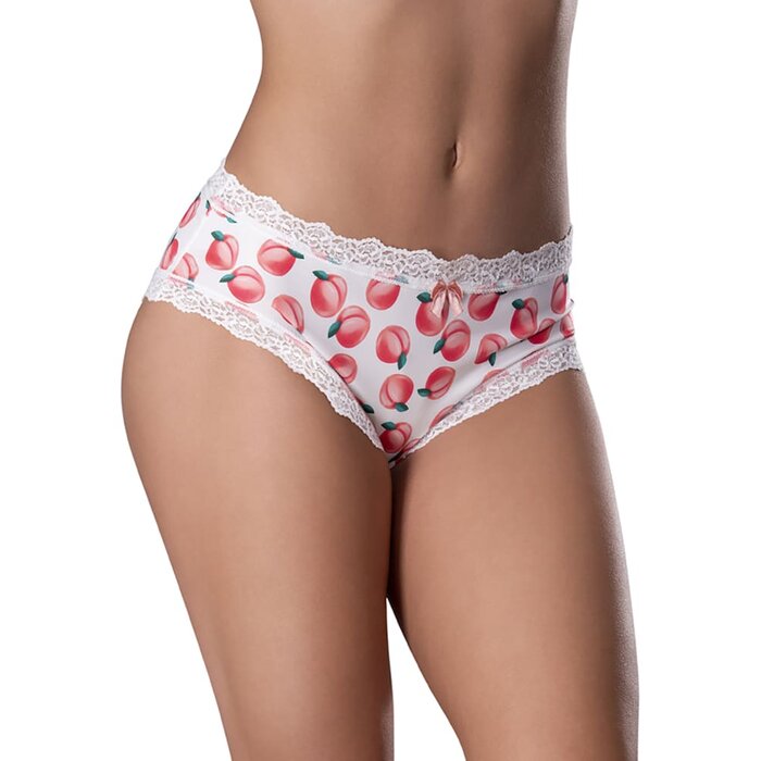 Sweet Treats Boy Short with Lube - Peach - Small/Medium
