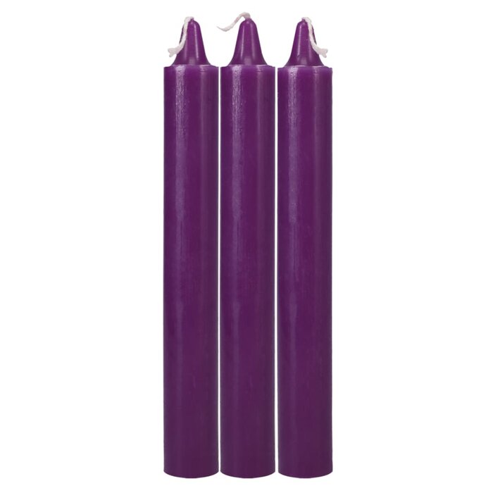 Japanese Drip Candles - 3 Pack - Purple