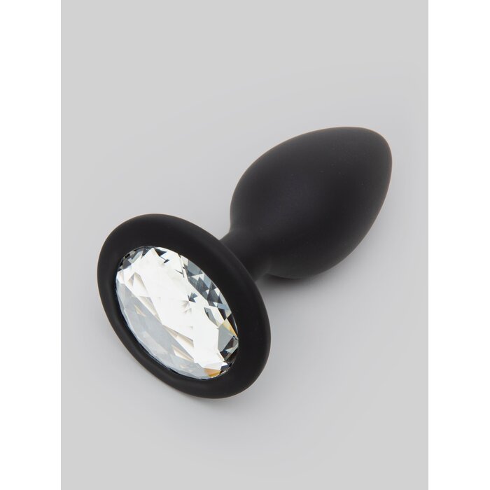 Lovehoney Jewelled Silicone Butt Plug 3 Inch  - Black