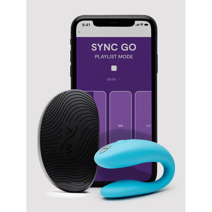 We-Vibe Sync Go App Controlled Rechargeable Clitoral and G-Spot Vibrator - Blue