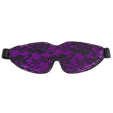 Lavender Labyrinth: Soft Purple Lace Blindfold