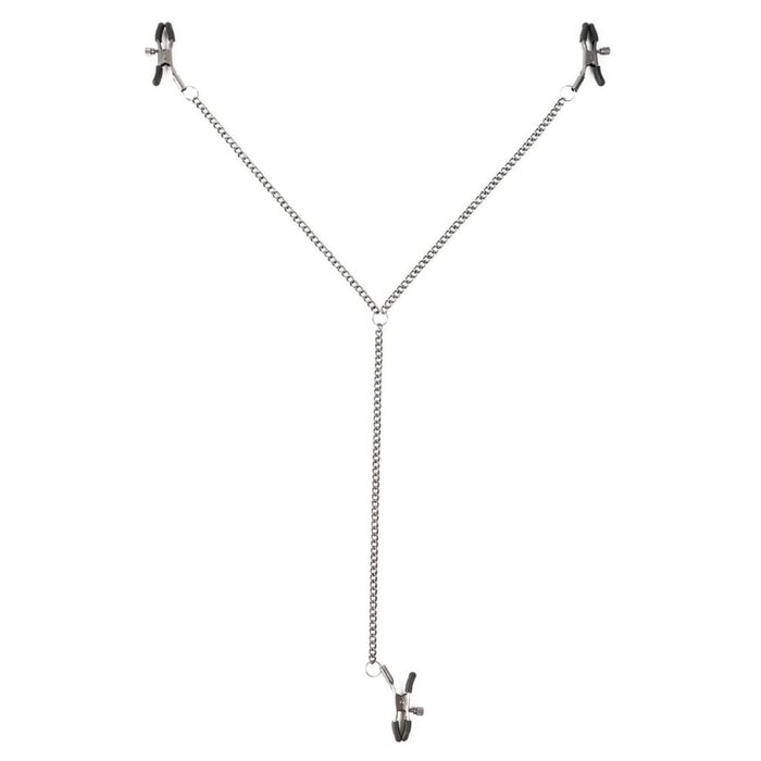 Triple Tease - Adjustable Nipple and Clit Clamp Set