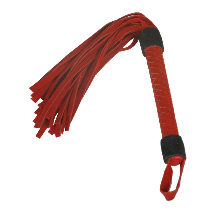 Red & Black Suede Willy Whip