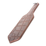 Brown Embossed Leather Paddle